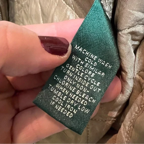LAUREN RALPH LAUREN Tan Quilted Field Jacket, M - Picture 13 of 13